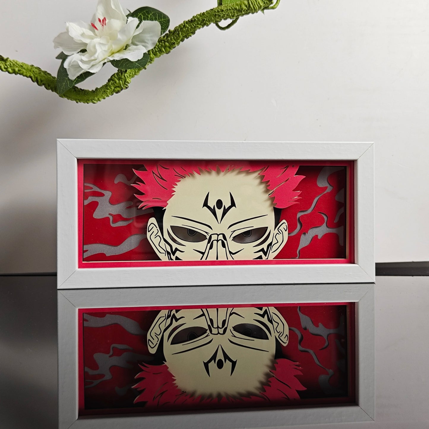 3D Animal Paper Light Box Cut UV Printing Demon Slayer LED Lights Wedding Bedroom Night Desk Lamp