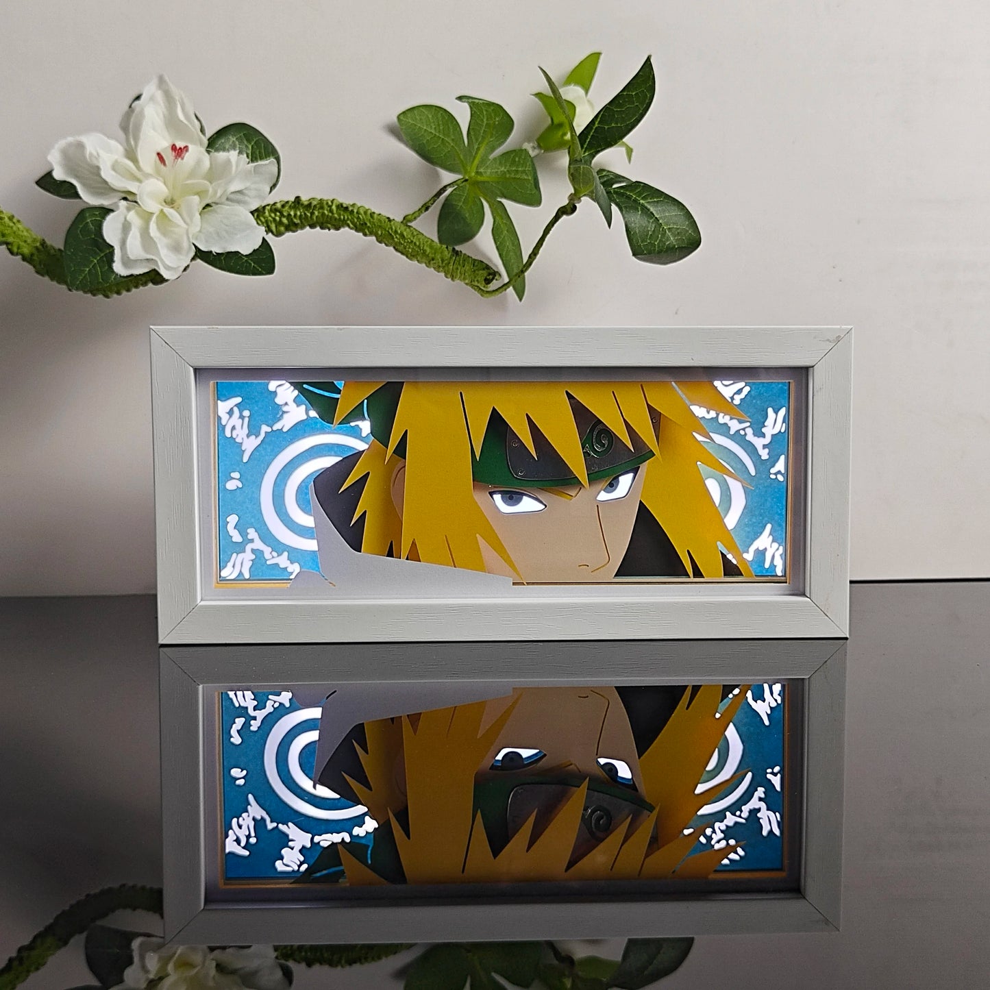 3D Animal Paper Light Box Cut UV Printing Demon Slayer LED Lights Wedding Bedroom Night Desk Lamp
