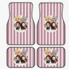 Demon Slayer Manga Anime Tanjiro Kamado Car Floor Mats Set of 4 Universal Non Slip Foot Mats Carpet Rugs Auto Interior Protector
