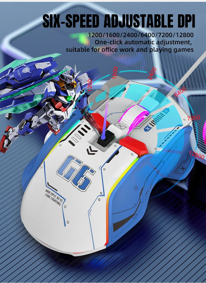Optimus Prime Limited Edition HXSJ G6 Gaming Mouse With 13 rgb Backlits Megatron/Bumblebee are available too