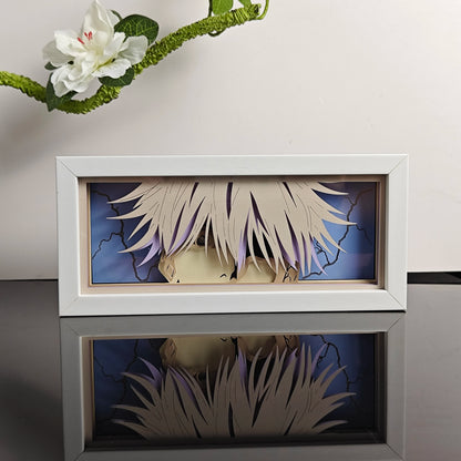 3D Animal Paper Light Box Cut UV Printing Demon Slayer LED Lights Wedding Bedroom Night Desk Lamp