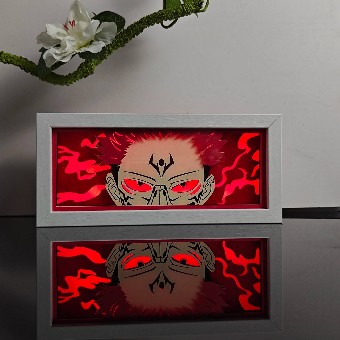 3D Animal Paper Light Box Cut UV Printing Demon Slayer LED Lights Wedding Bedroom Night Desk Lamp