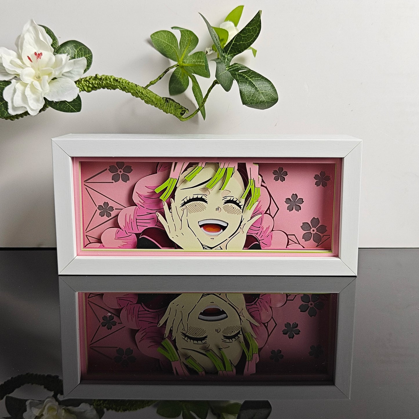 3D Animal Paper Light Box Cut UV Printing Demon Slayer LED Lights Wedding Bedroom Night Desk Lamp