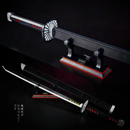 LEGO Demon Slayer Katana Japanese Nichirin Sword Kamado Tanjirou Model DIY Building Blocks Bricks Toys Sets