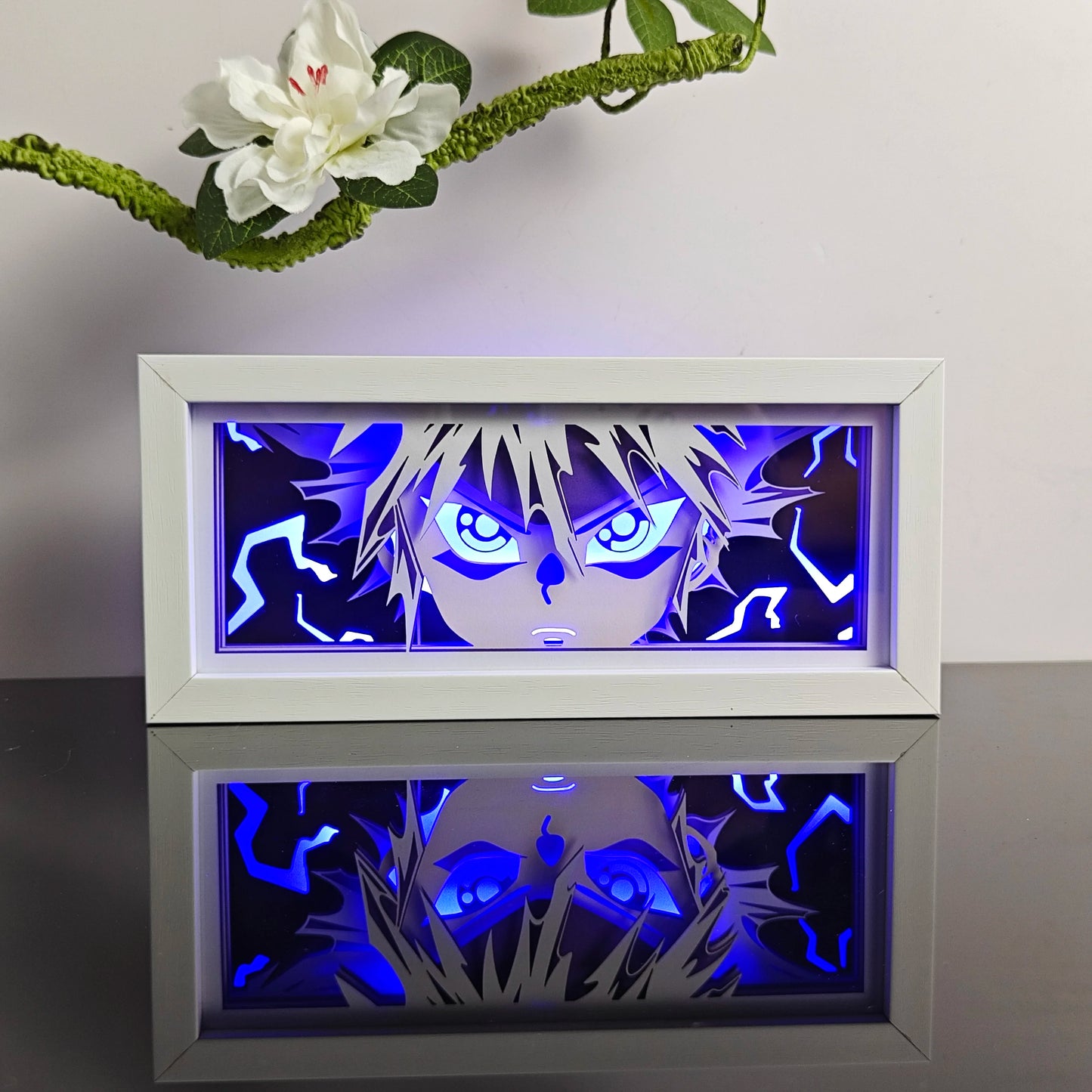 3D Animal Paper Light Box Cut UV Printing Demon Slayer LED Lights Wedding Bedroom Night Desk Lamp