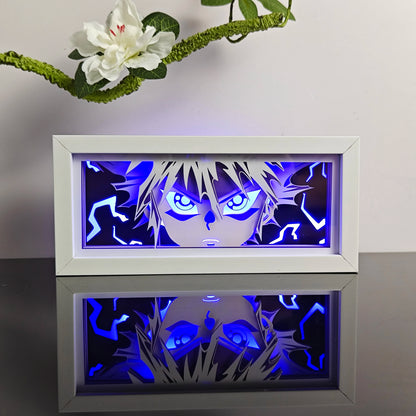 3D Animal Paper Light Box Cut UV Printing Demon Slayer LED Lights Wedding Bedroom Night Desk Lamp