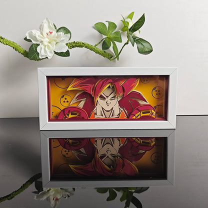 3D Animal Paper Light Box Cut UV Printing Demon Slayer LED Lights Wedding Bedroom Night Desk Lamp