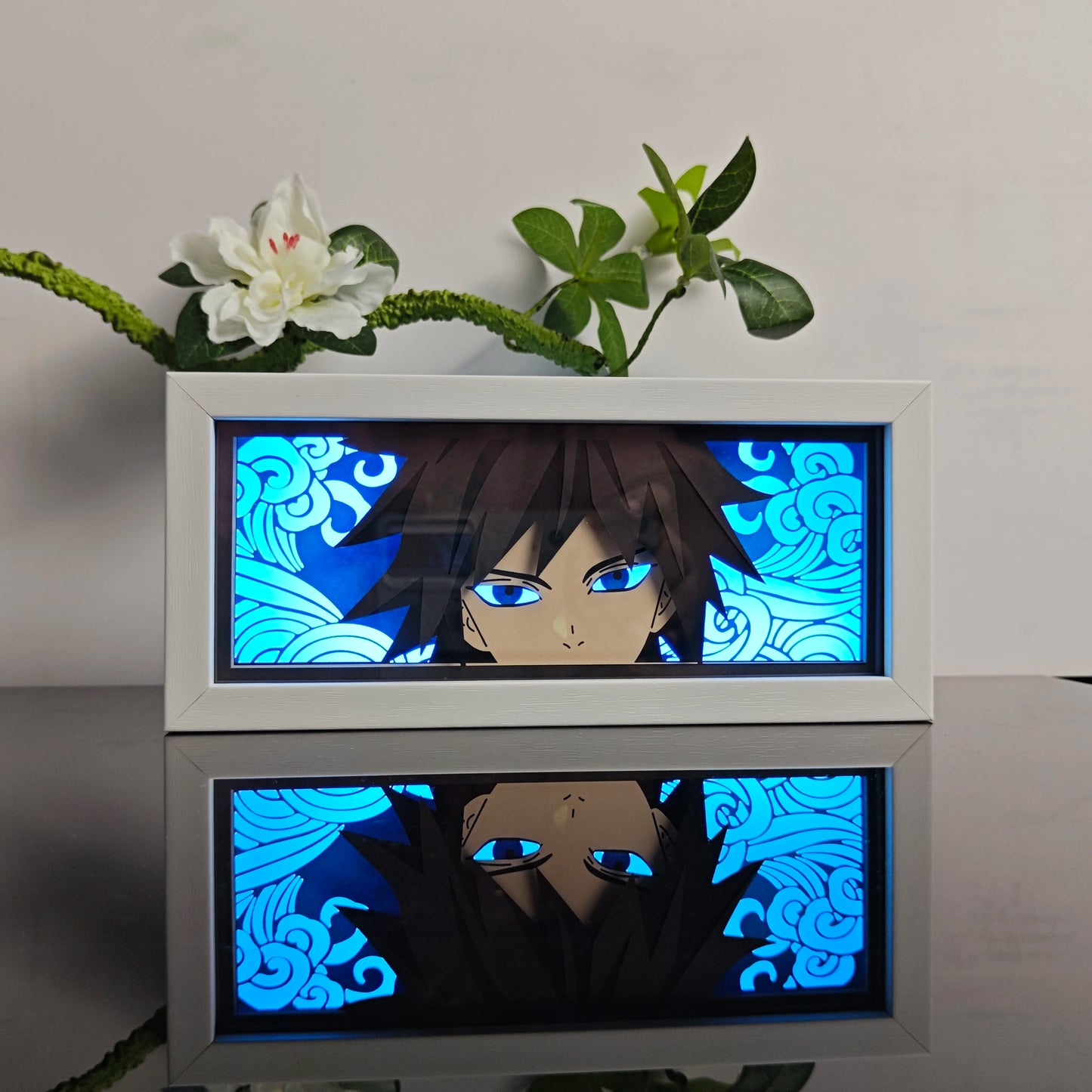 3D Animal Paper Light Box Cut UV Printing Demon Slayer LED Lights Wedding Bedroom Night Desk Lamp