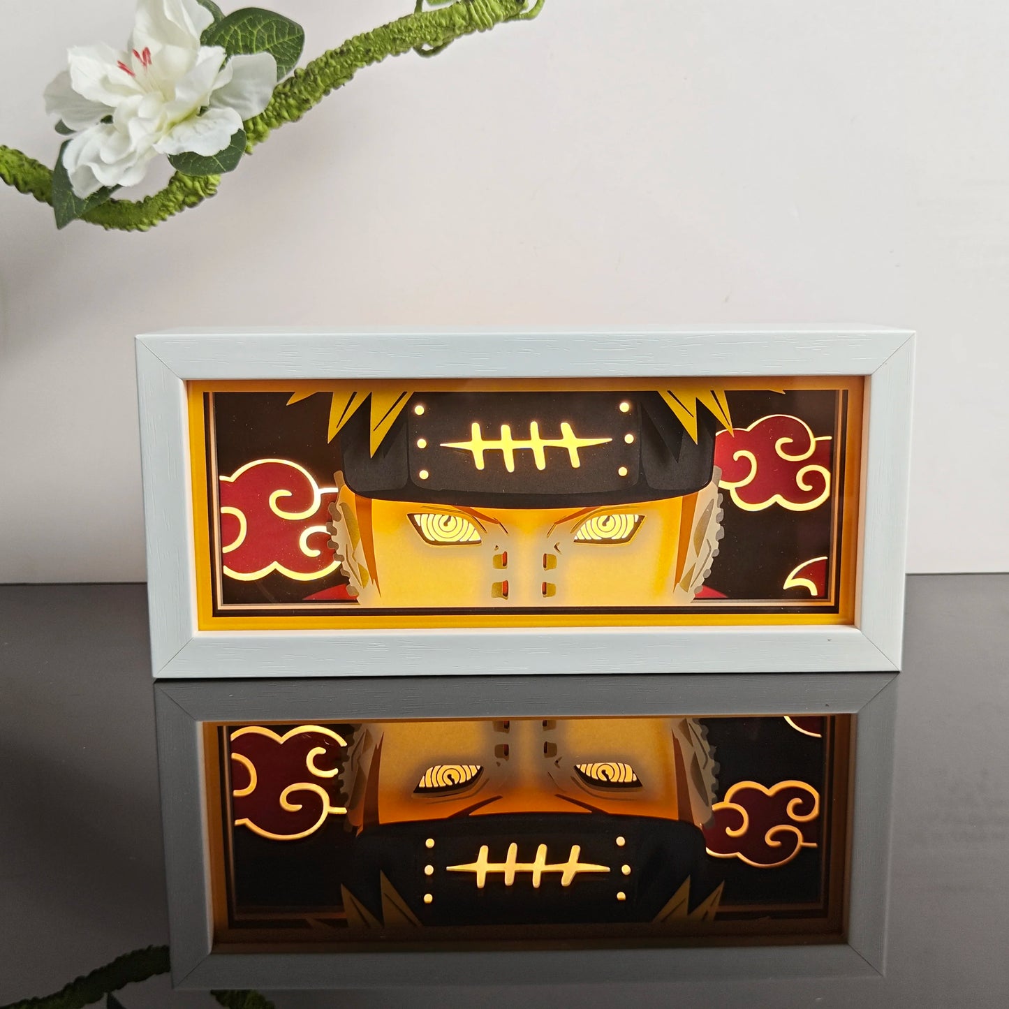 3D Animal Paper Light Box Cut UV Printing Demon Slayer LED Lights Wedding Bedroom Night Desk Lamp