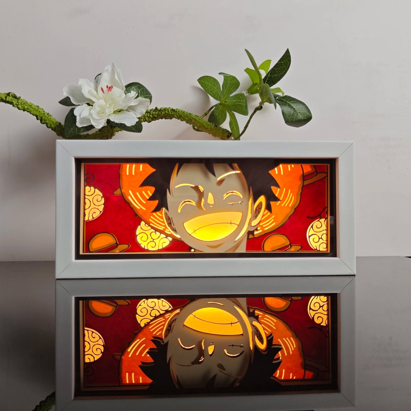 3D Animal Paper Light Box Cut UV Printing Demon Slayer LED Lights Wedding Bedroom Night Desk Lamp