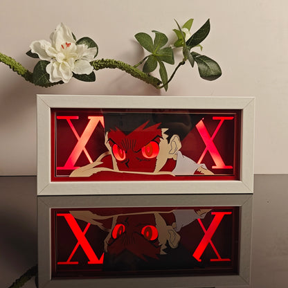 3D Animal Paper Light Box Cut UV Printing Demon Slayer LED Lights Wedding Bedroom Night Desk Lamp