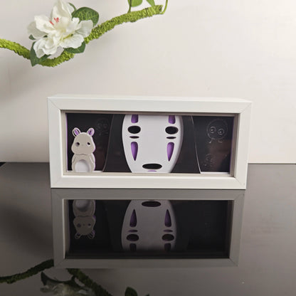 3D Animal Paper Light Box Cut UV Printing Demon Slayer LED Lights Wedding Bedroom Night Desk Lamp