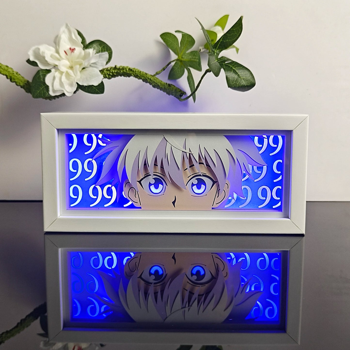 3D Animal Paper Light Box Cut UV Printing Demon Slayer LED Lights Wedding Bedroom Night Desk Lamp