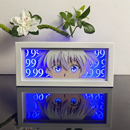 3D Animal Paper Light Box Cut UV Printing Demon Slayer LED Lights Wedding Bedroom Night Desk Lamp