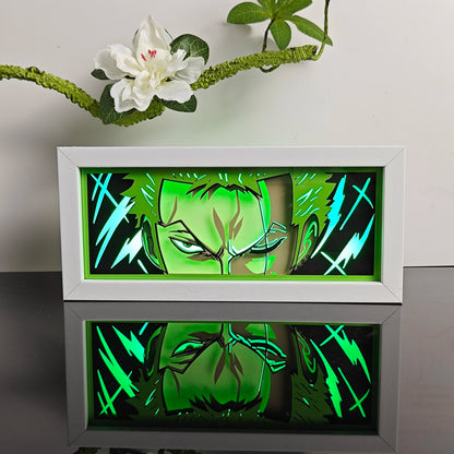 3D Animal Paper Light Box Cut UV Printing Demon Slayer LED Lights Wedding Bedroom Night Desk Lamp