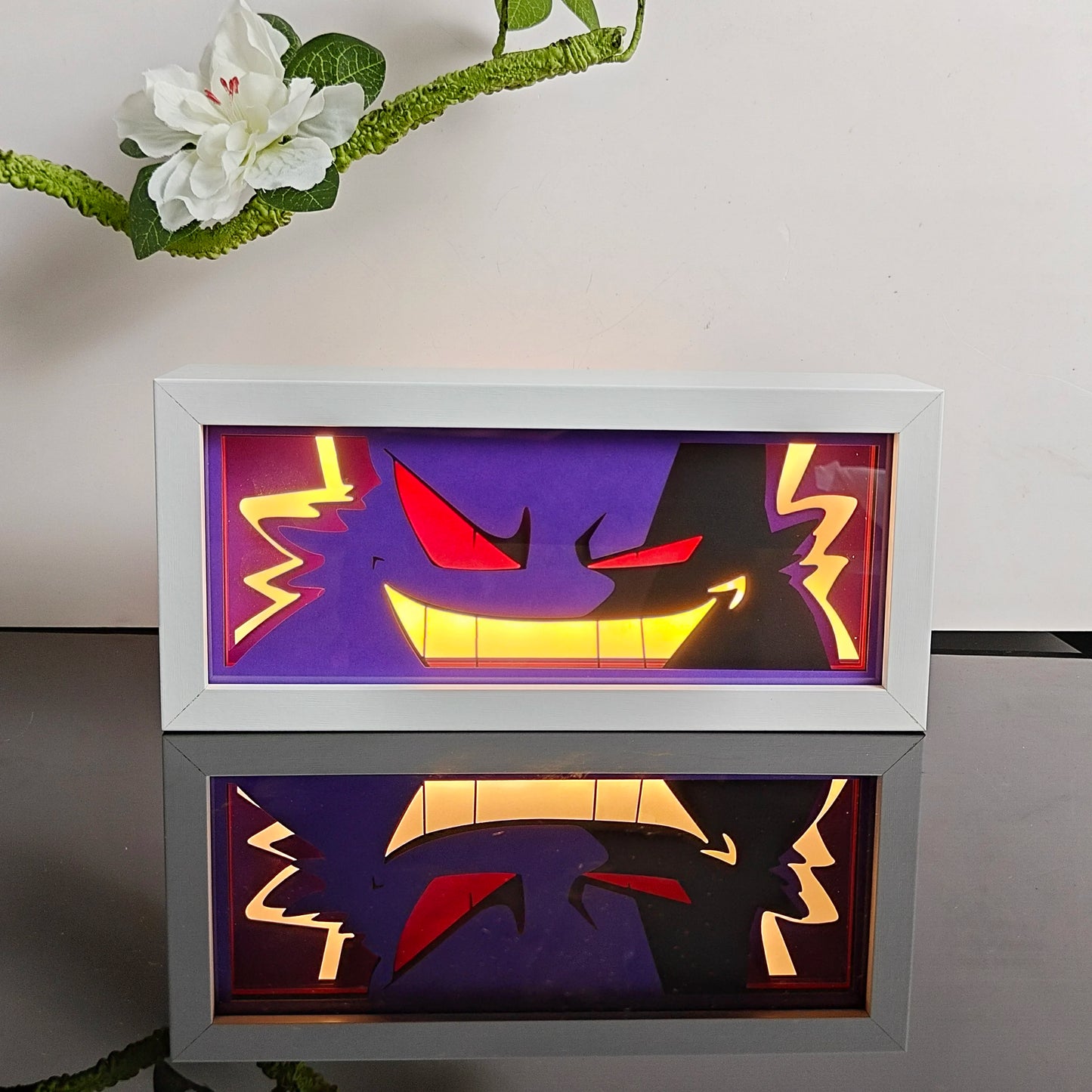 3D Animal Paper Light Box Cut UV Printing Demon Slayer LED Lights Wedding Bedroom Night Desk Lamp