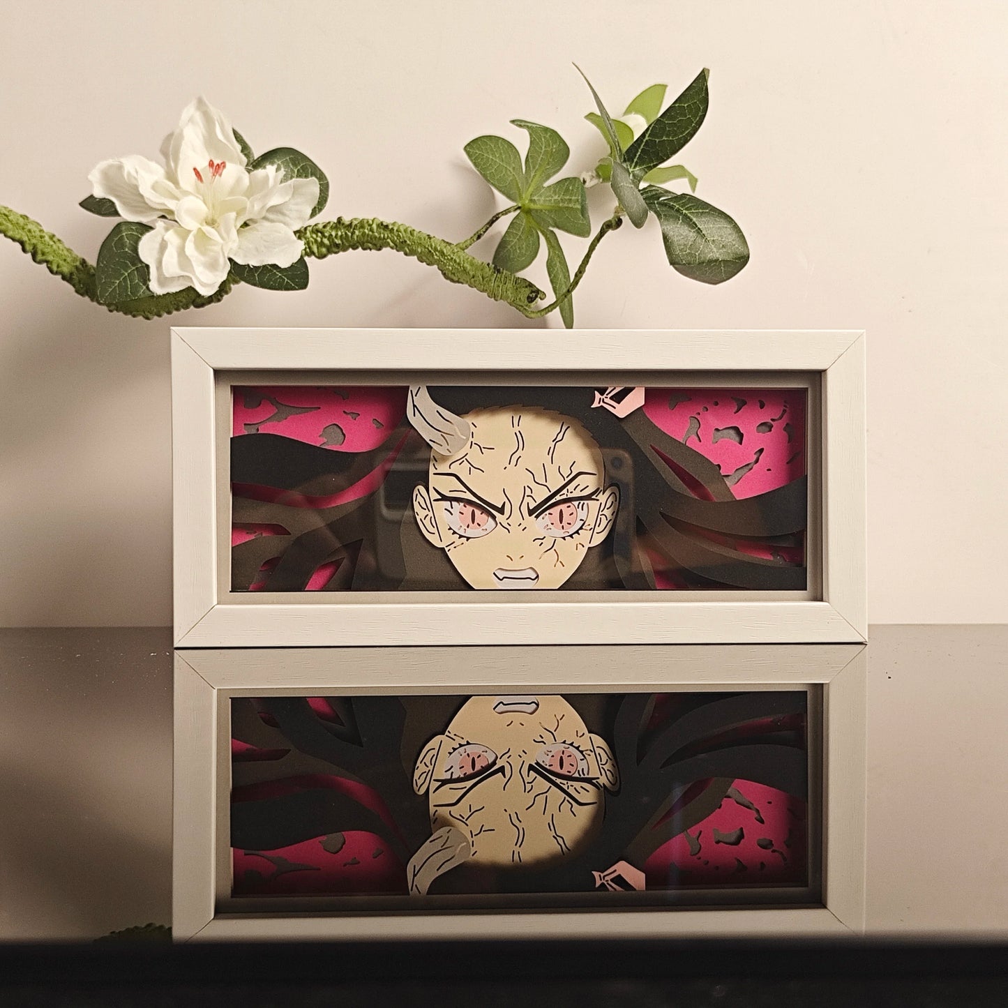 3D Animal Paper Light Box Cut UV Printing Demon Slayer LED Lights Wedding Bedroom Night Desk Lamp