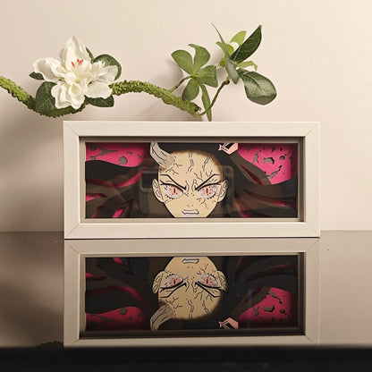 3D Animal Paper Light Box Cut UV Printing Demon Slayer LED Lights Wedding Bedroom Night Desk Lamp