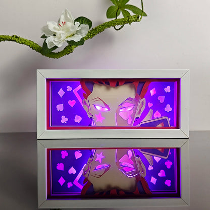 3D Animal Paper Light Box Cut UV Printing Demon Slayer LED Lights Wedding Bedroom Night Desk Lamp