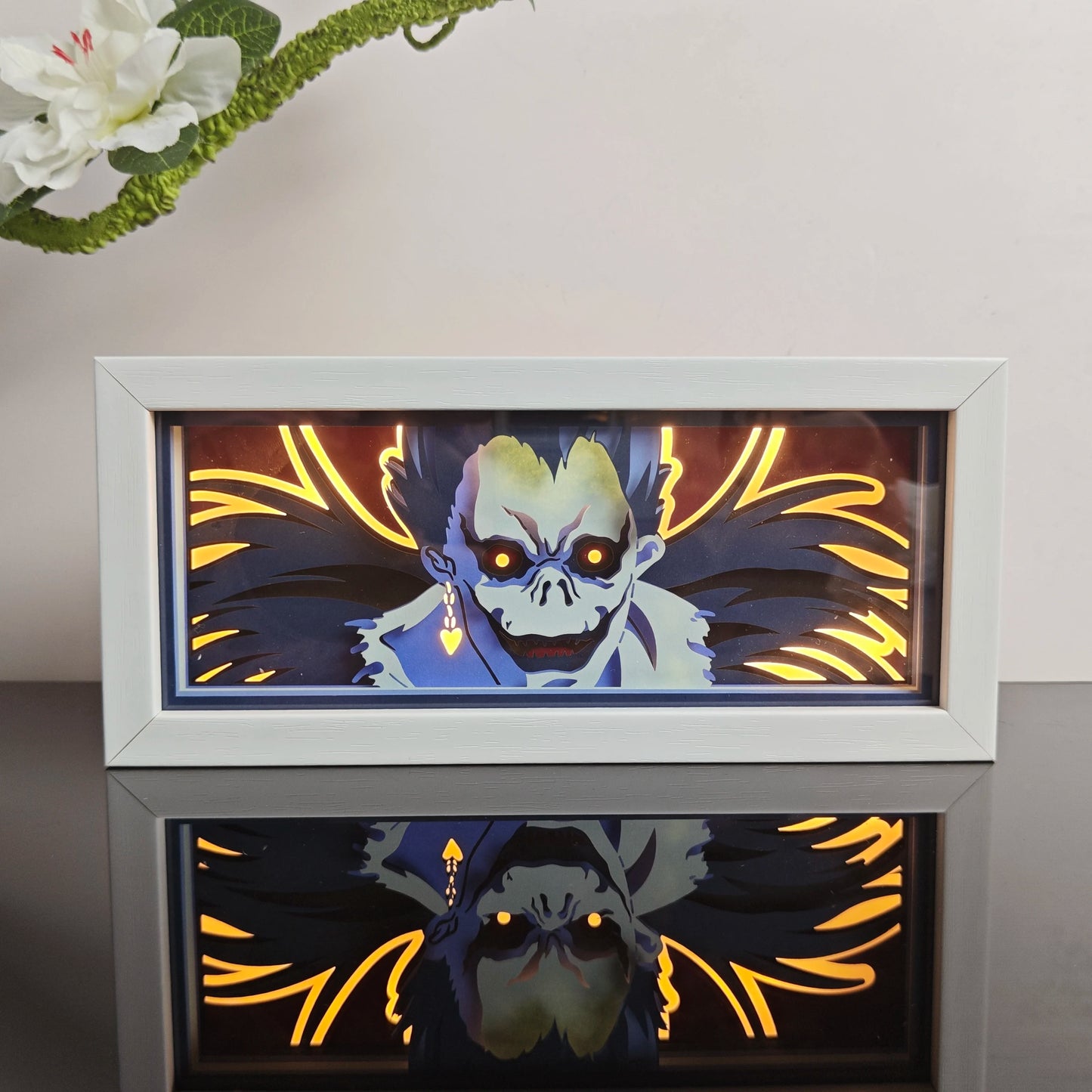 3D Animal Paper Light Box Cut UV Printing Demon Slayer LED Lights Wedding Bedroom Night Desk Lamp