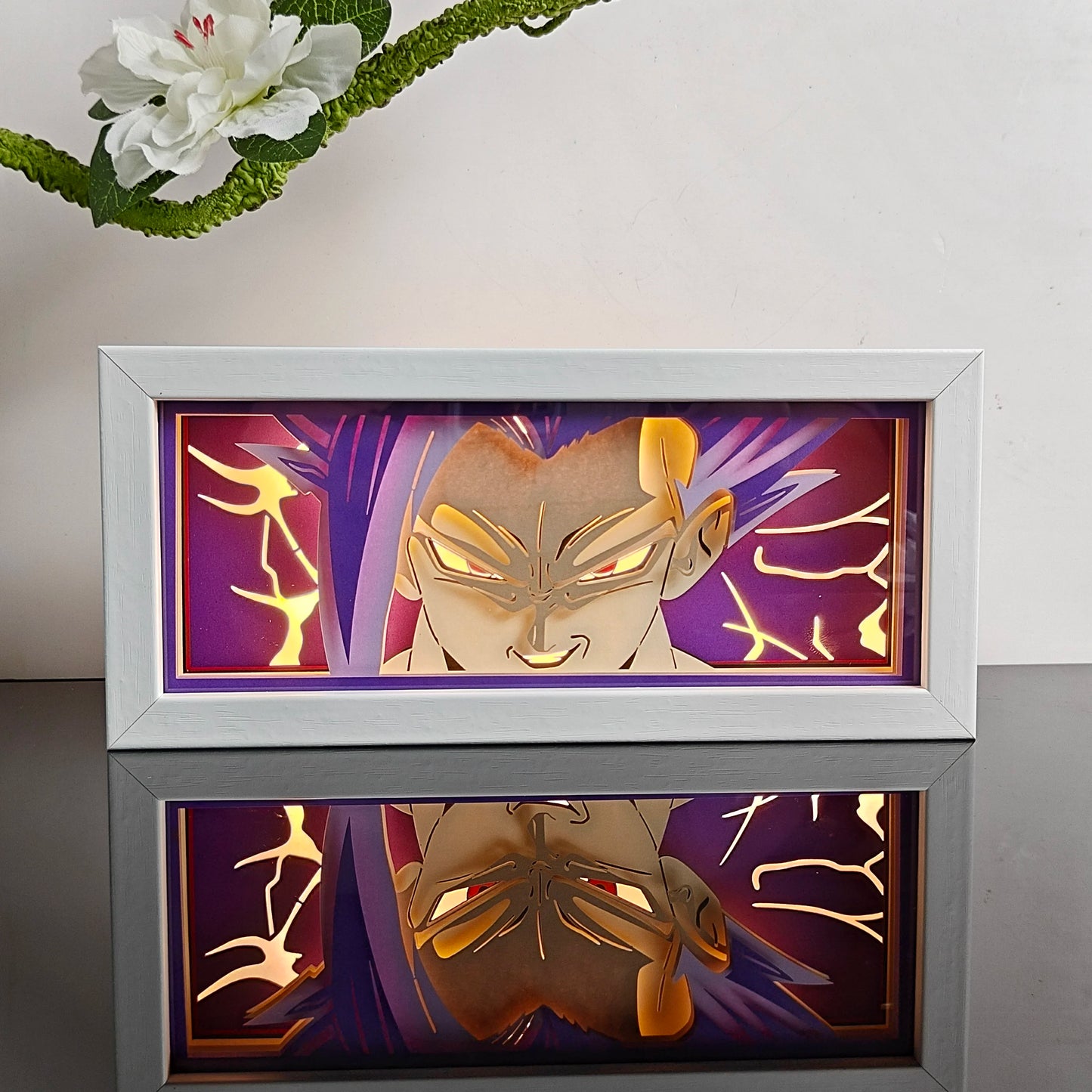 3D Animal Paper Light Box Cut UV Printing Demon Slayer LED Lights Wedding Bedroom Night Desk Lamp