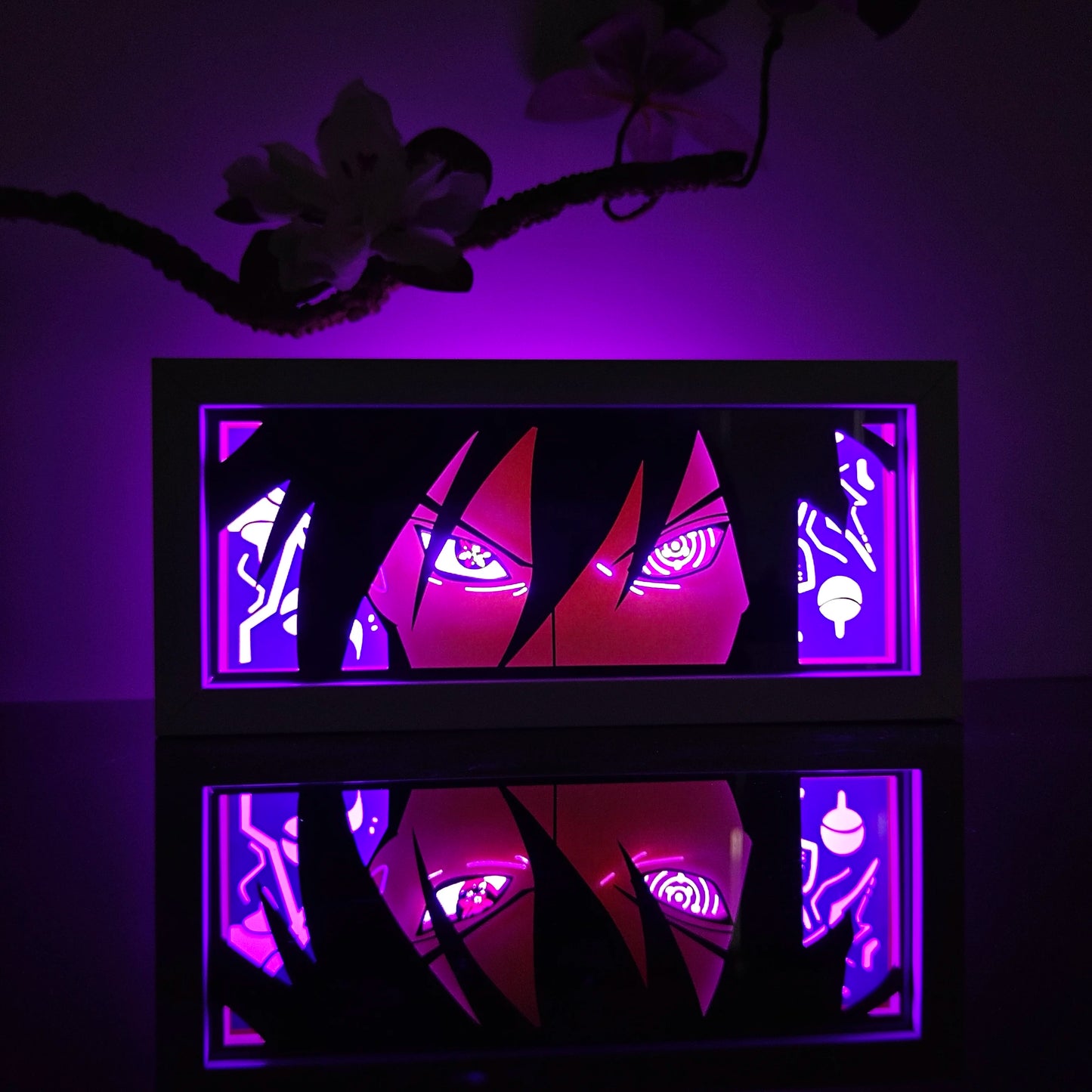3D Animal Paper Light Box Cut UV Printing Demon Slayer LED Lights Wedding Bedroom Night Desk Lamp