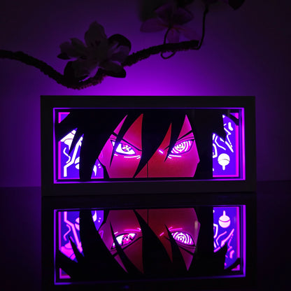 3D Animal Paper Light Box Cut UV Printing Demon Slayer LED Lights Wedding Bedroom Night Desk Lamp