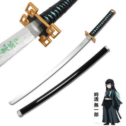 Demon Slayer Metal Katana Anime Sword | Demon Slayer Cosplay Swords