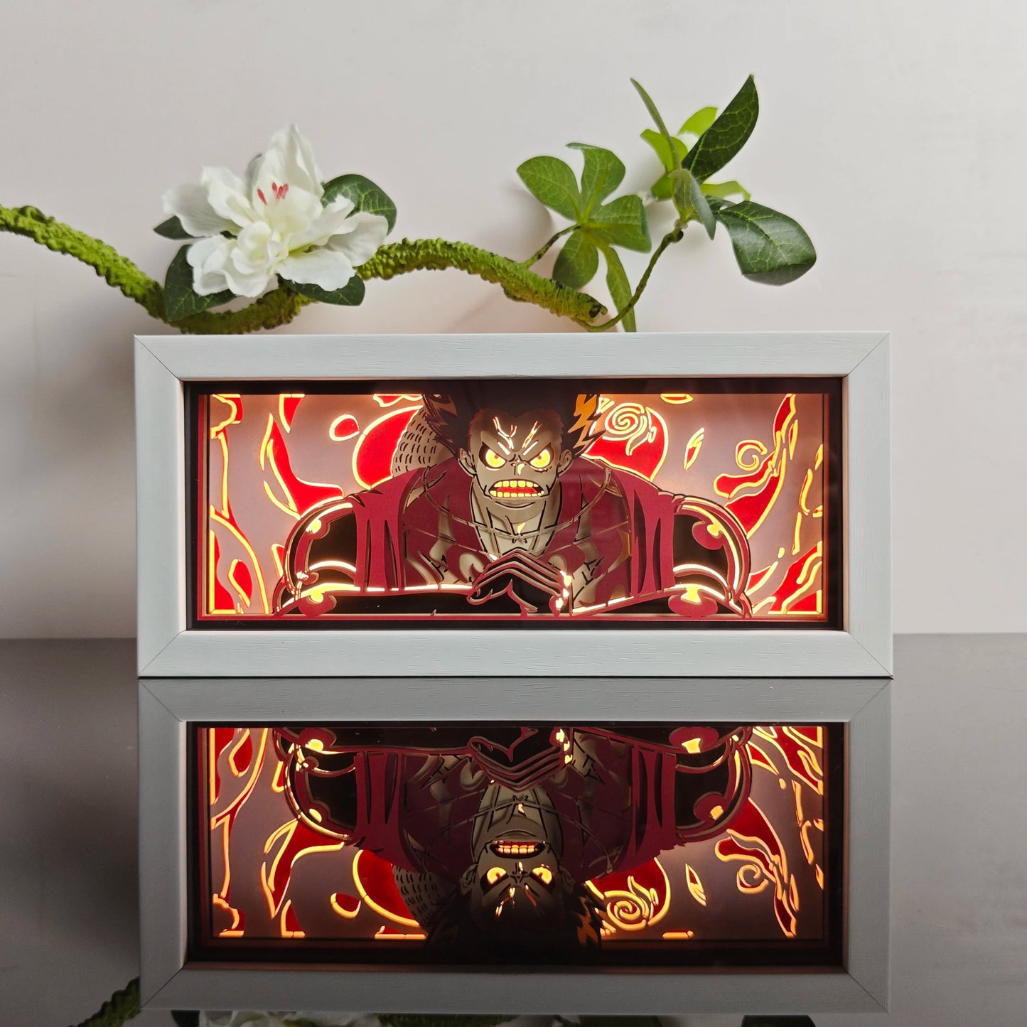3D Animal Paper Light Box Cut UV Printing Demon Slayer LED Lights Wedding Bedroom Night Desk Lamp