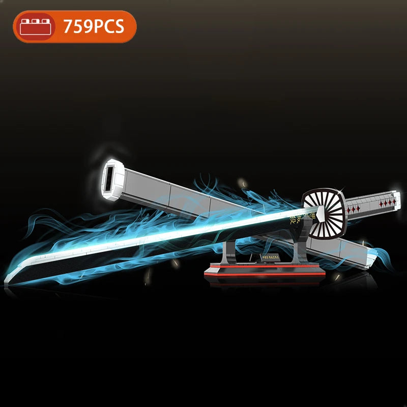 LEGO Demon Slayer Katana Japanese Nichirin Sword Kamado Tanjirou Model DIY Building Blocks Bricks Toys Sets