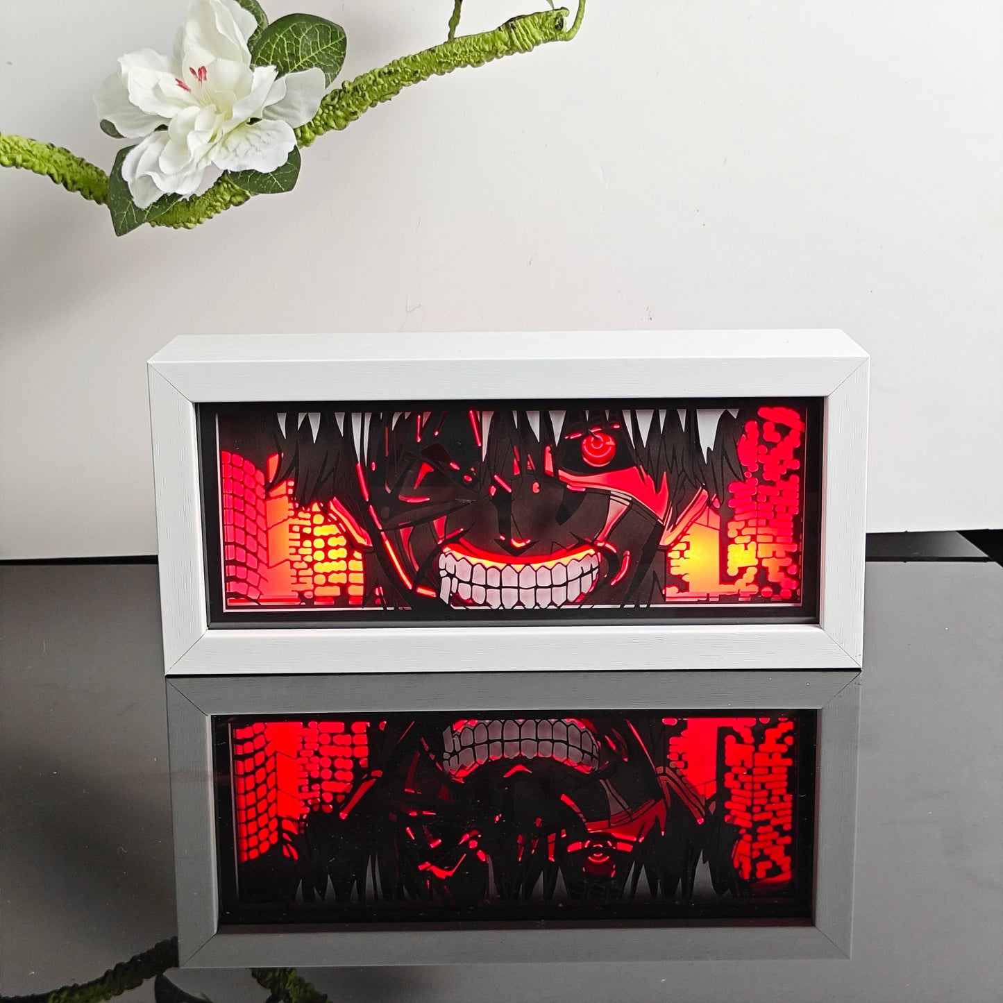 3D Animal Paper Light Box Cut UV Printing Demon Slayer LED Lights Wedding Bedroom Night Desk Lamp