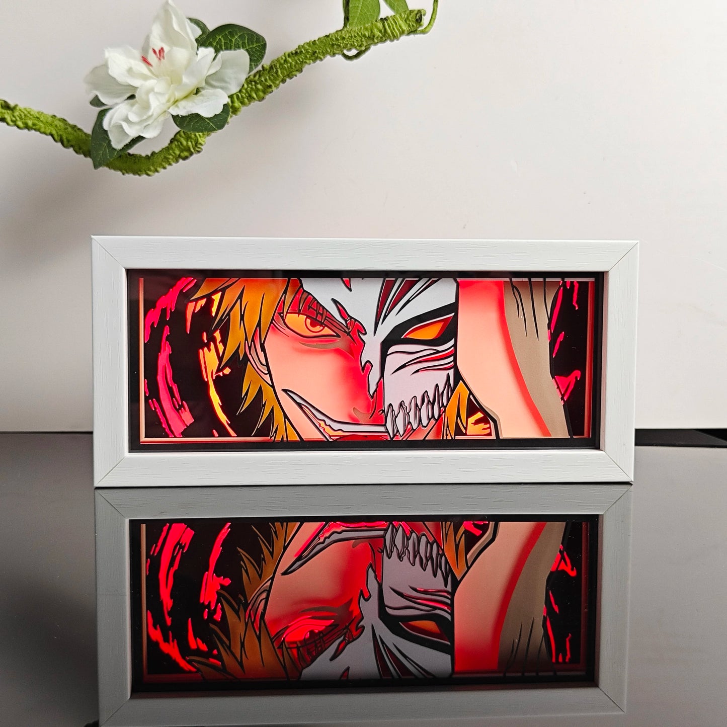 3D Animal Paper Light Box Cut UV Printing Demon Slayer LED Lights Wedding Bedroom Night Desk Lamp