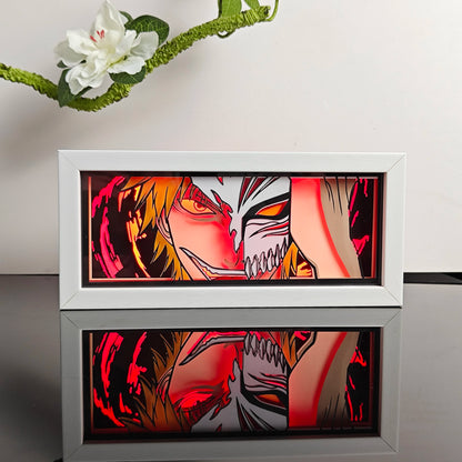 3D Animal Paper Light Box Cut UV Printing Demon Slayer LED Lights Wedding Bedroom Night Desk Lamp