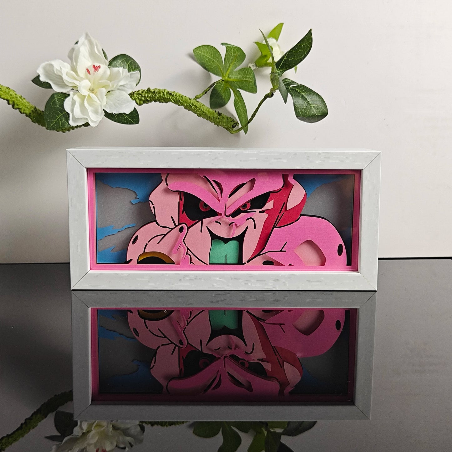 3D Animal Paper Light Box Cut UV Printing Demon Slayer LED Lights Wedding Bedroom Night Desk Lamp