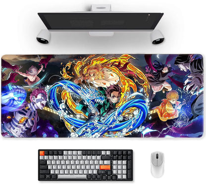 High Quality Compatible Demon Slayer Anime Gaming Large Mouse Pad Rubber Mat Computers Desktop PC Laptop Office Big Mouse Pad