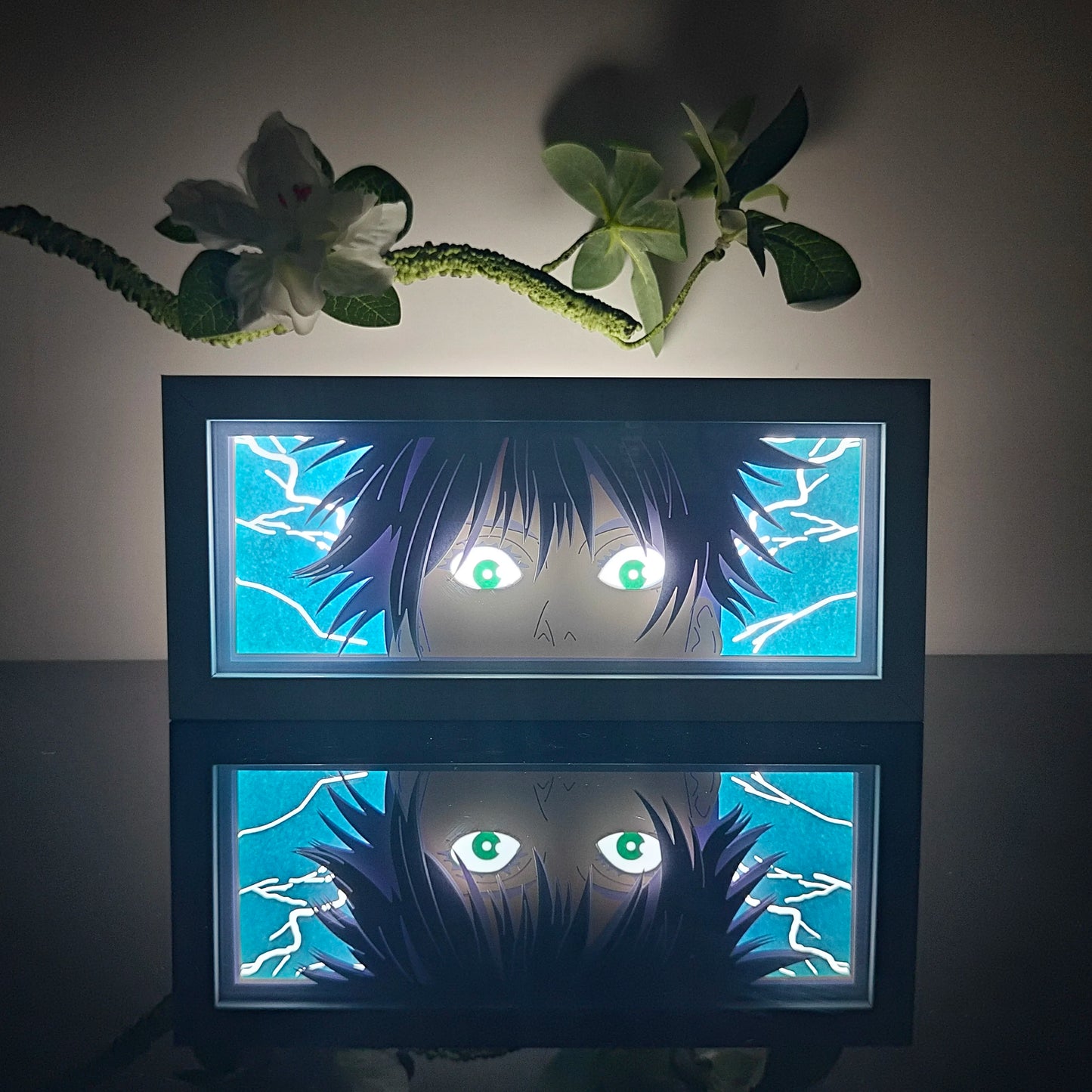 3D Animal Paper Light Box Cut UV Printing Demon Slayer LED Lights Wedding Bedroom Night Desk Lamp