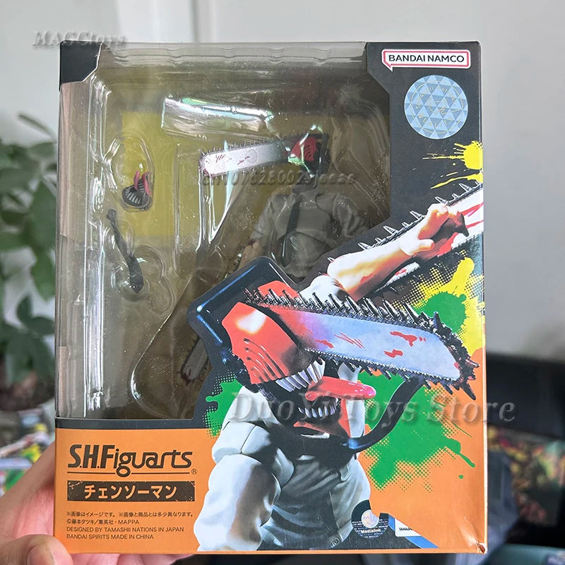 Bandai S.H.Figuarts Chainsaw Man Denji Figma #586 Anime Action Figure PVC Model Movable Collectible Toy Gifts