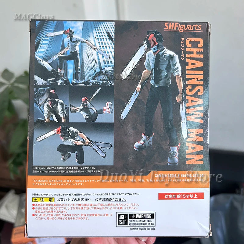 Bandai S.H.Figuarts Chainsaw Man Denji Figma #586 Anime Action Figure PVC Model Movable Collectible Toy Gifts
