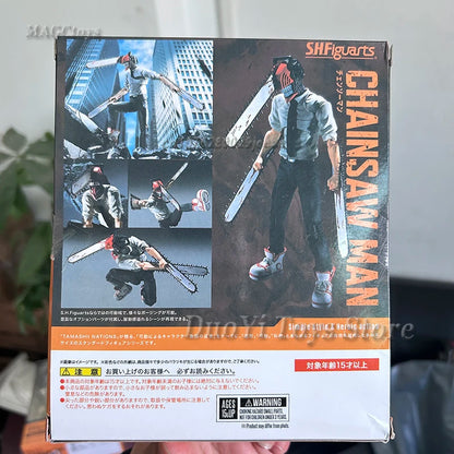 Bandai S.H.Figuarts Chainsaw Man Denji Figma #586 Anime Action Figure PVC Model Movable Collectible Toy Gifts