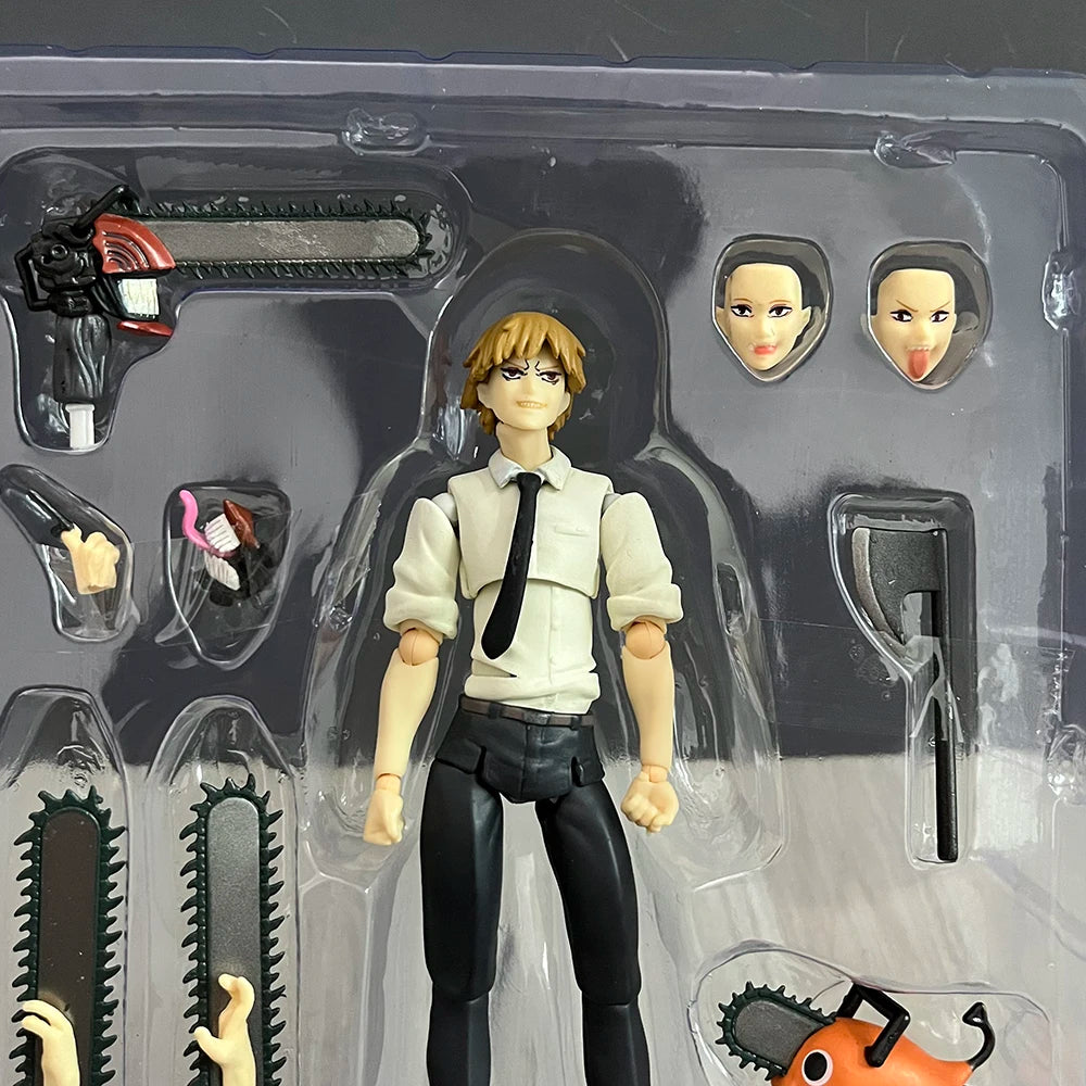 Bandai S.H.Figuarts Chainsaw Man Denji Figma #586 Anime Action Figure PVC Model Movable Collectible Toy Gifts